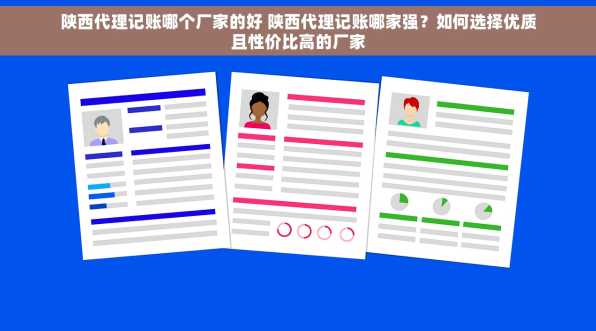 陕西代理记账哪个厂家的好 陕西代理记账哪家强？如何选择优质且性价比高的厂家