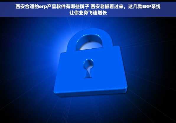 西安合适的erp产品软件有哪些牌子 西安老板看过来，这几款ERP系统让你业务飞速增长