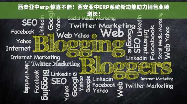 西安亚中erp 惊喜不断！西安亚中ERP系统新功能助力销售业绩增长！
