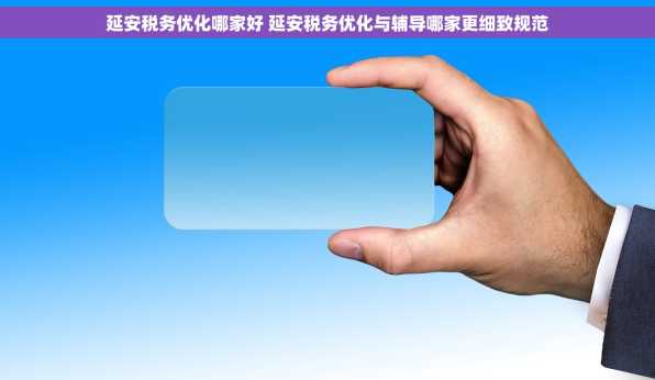 延安税务优化哪家好 延安税务优化与辅导哪家更细致规范