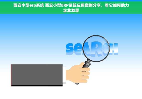 西安小型erp系统 西安小型ERP系统应用案例分享，看它如何助力企业发展