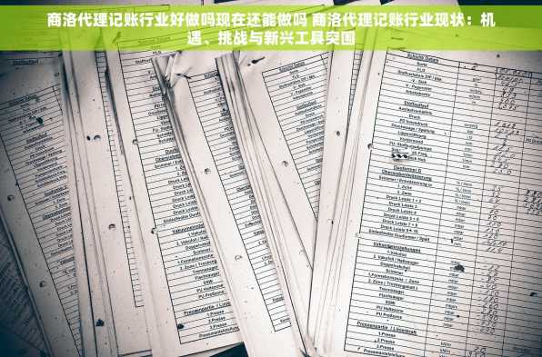 商洛代理记账行业好做吗现在还能做吗 商洛代理记账行业现状：机遇、挑战与新兴工具突围