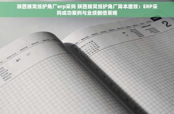 陕西蜂窝纸护角厂erp采购 陕西蜂窝纸护角厂降本增效：ERP采购成功案例与业绩翻倍策略