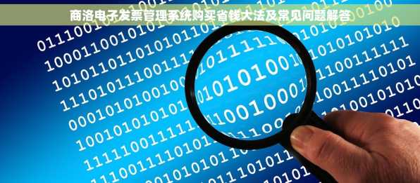 商洛电子发票管理系统购买省钱大法及常见问题解答