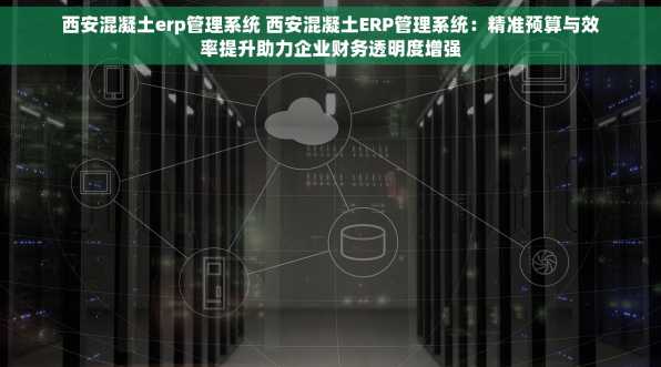 西安混凝土erp管理系统 西安混凝土ERP管理系统：精准预算与效率提升助力企业财务透明度增强
