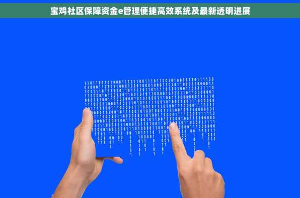 宝鸡社区保障资金e管理便捷高效系统及最新透明进展