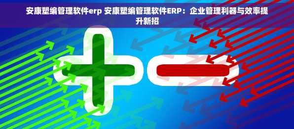 安康塑编管理软件erp 安康塑编管理软件ERP：企业管理利器与效率提升新招
