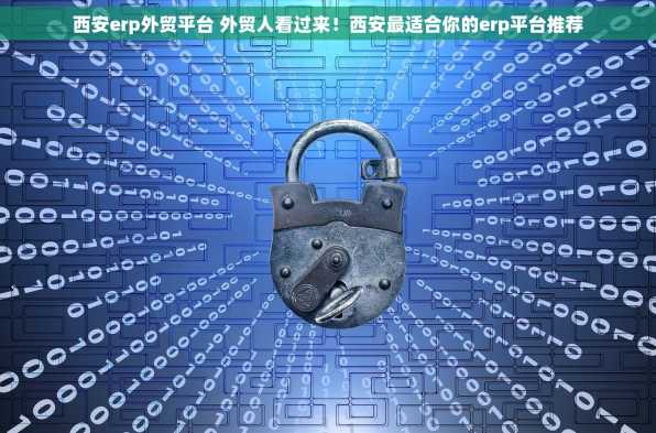 西安erp外贸平台 外贸人看过来！西安最适合你的erp平台推荐