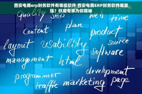 西安电商erp财务软件有哪些软件 西安电商ERP财务软件哪家强？权威专家为你揭秘