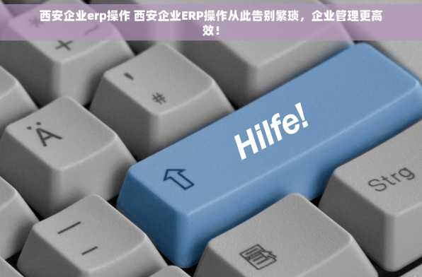 西安企业erp操作 西安企业ERP操作从此告别繁琐，企业管理更高效！
