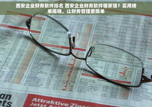 西安企业财务软件排名 西安企业财务软件哪家强？实用榜单揭晓，让财务管理更简单