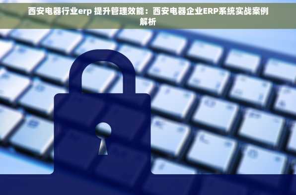 西安电器行业erp 提升管理效能：西安电器企业ERP系统实战案例解析