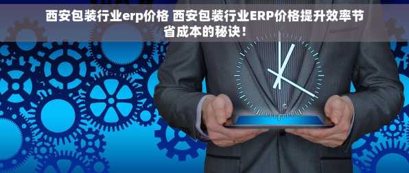 西安包装行业erp价格 西安包装行业ERP价格提升效率节省成本的秘诀！