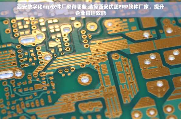 西安数字化erp软件厂家有哪些 选择西安优质ERP软件厂家，提升企业管理效能