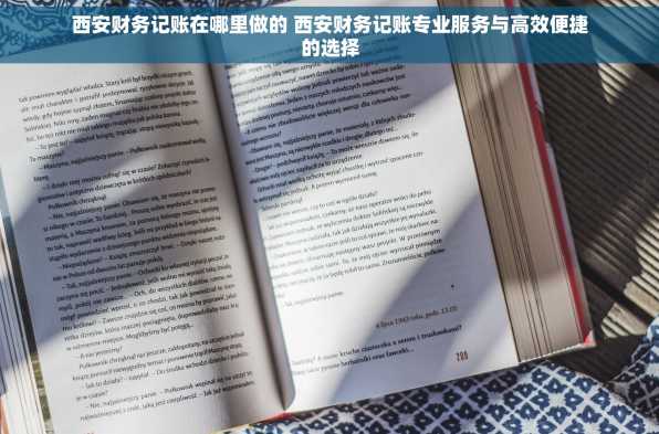 西安财务记账在哪里做的 西安财务记账专业服务与高效便捷的选择