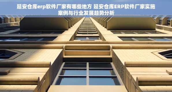 延安仓库erp软件厂家有哪些地方 延安仓库ERP软件厂家实施案例与行业发展趋势分析