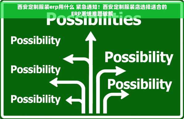 西安定制服装erp用什么 紧急通知！西安定制服装店选择适合的ERP系统难题破解