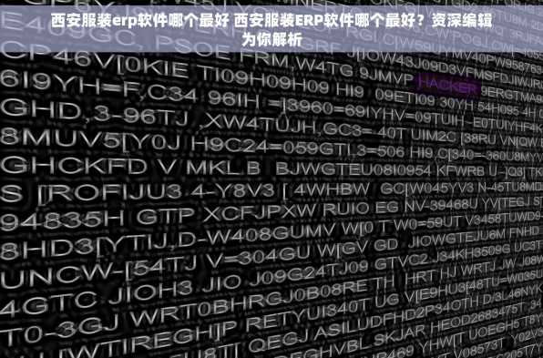 西安服装erp软件哪个最好 西安服装ERP软件哪个最好？资深编辑为你解析