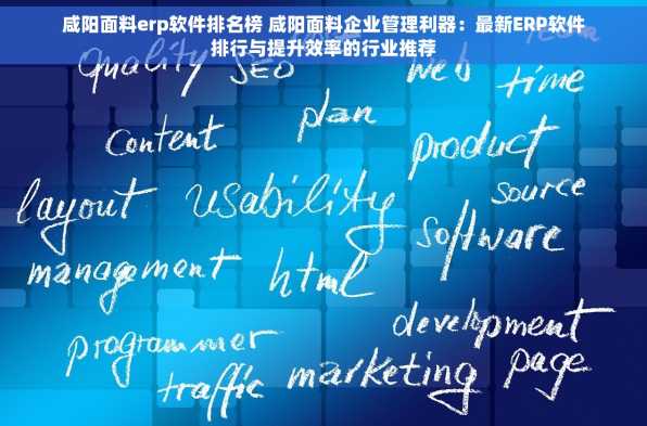 咸阳面料erp软件排名榜 咸阳面料企业管理利器：最新ERP软件排行与提升效率的行业推荐