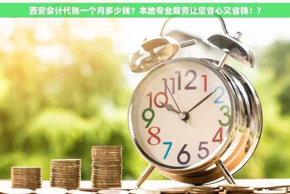 西安会计代账一个月多少钱？本地专业服务让您省心又省钱！?
