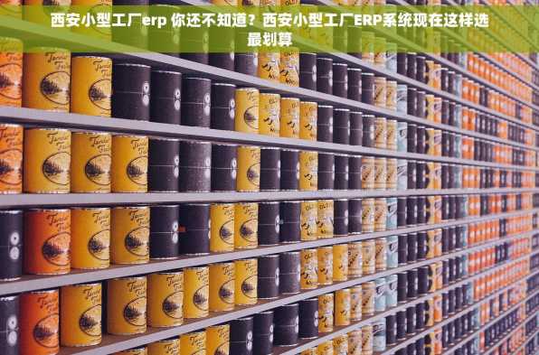 西安小型工厂erp 你还不知道？西安小型工厂ERP系统现在这样选最划算