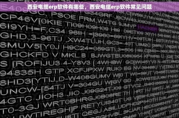 西安电缆erp软件有哪些，西安电缆erp软件常见问题