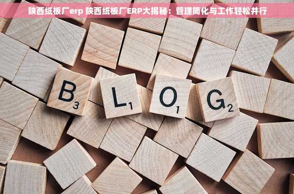 陕西纸板厂erp 陕西纸板厂ERP大揭秘：管理简化与工作轻松并行