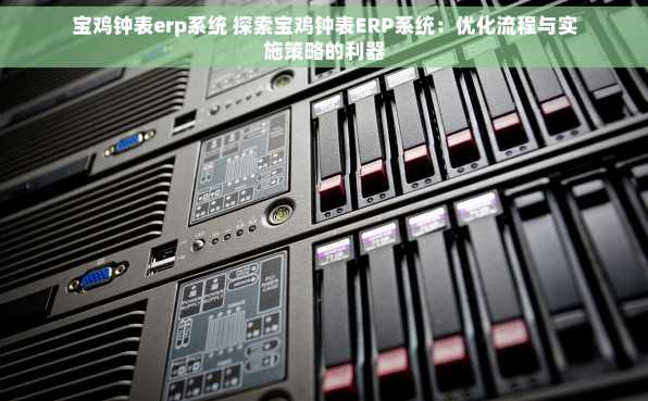 宝鸡钟表erp系统 探索宝鸡钟表ERP系统：优化流程与实施策略的利器