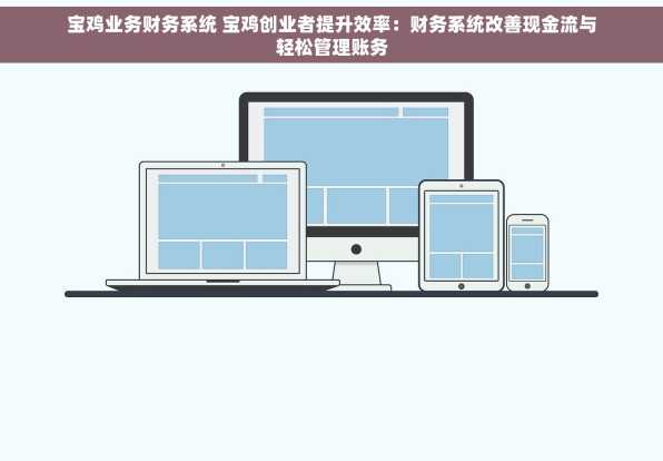 宝鸡业务财务系统 宝鸡创业者提升效率：财务系统改善现金流与轻松管理账务