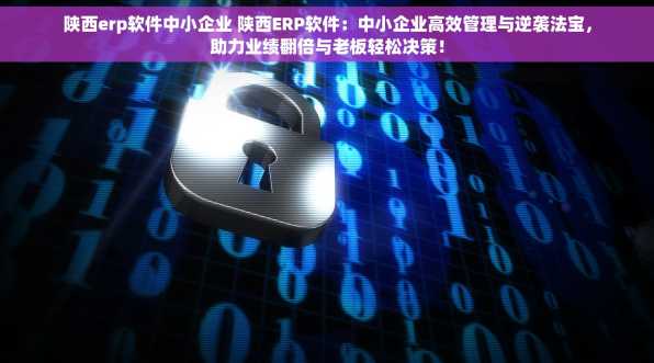 陕西erp软件中小企业 陕西ERP软件：中小企业高效管理与逆袭法宝，助力业绩翻倍与老板轻松决策！