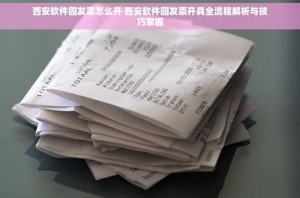 西安软件园发票怎么开 西安软件园发票开具全流程解析与技巧掌握