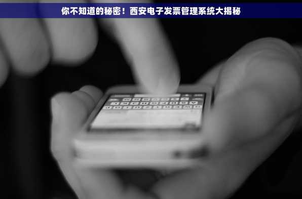 你不知道的秘密！西安电子发票管理系统大揭秘