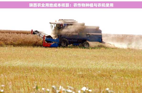 陕西农业用地成本核算：农作物种植与农机使用
