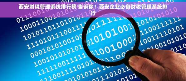西安财税管理系统排行榜 告诉你！西安企业必备财税管理系统排行