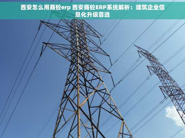 西安怎么用商砼erp 西安商砼ERP系统解析：建筑企业信息化升级首选