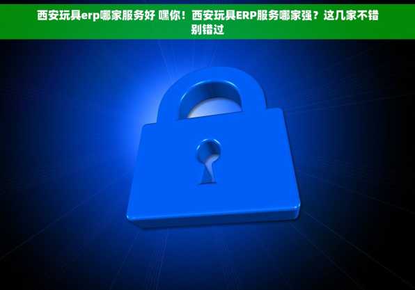 西安玩具erp哪家服务好 嘿你！西安玩具ERP服务哪家强？这几家不错别错过