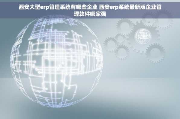 西安大型erp管理系统有哪些企业 西安erp系统最新版企业管理软件哪家强