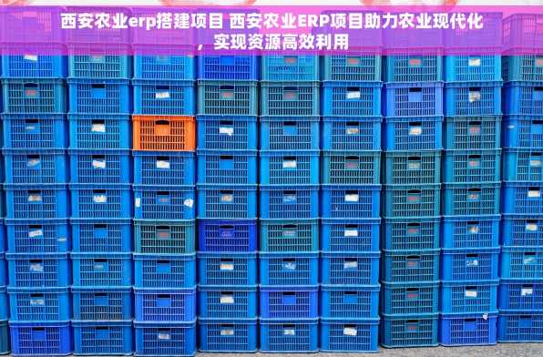 西安农业erp搭建项目 西安农业ERP项目助力农业现代化，实现资源高效利用