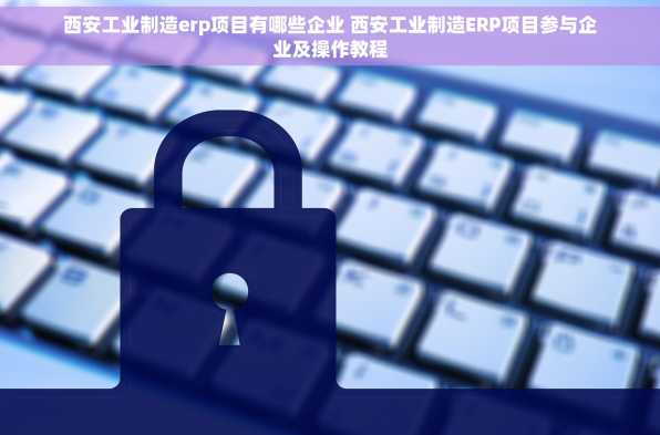 西安工业制造erp项目有哪些企业 西安工业制造ERP项目参与企业及操作教程