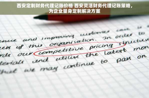 西安定制财务代理记账价格 西安灵活财务代理记账策略，为企业量身定制解决方案
