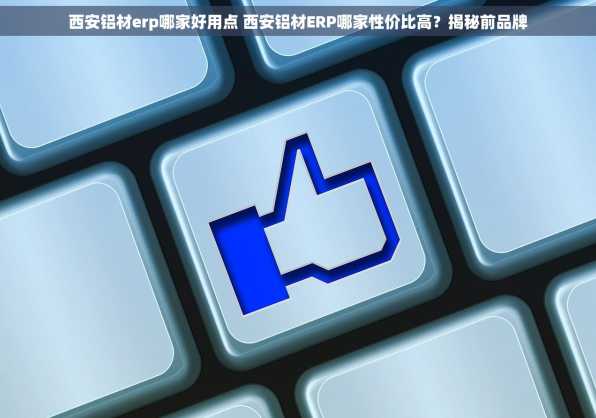 西安铝材erp哪家好用点 西安铝材ERP哪家性价比高？揭秘前品牌