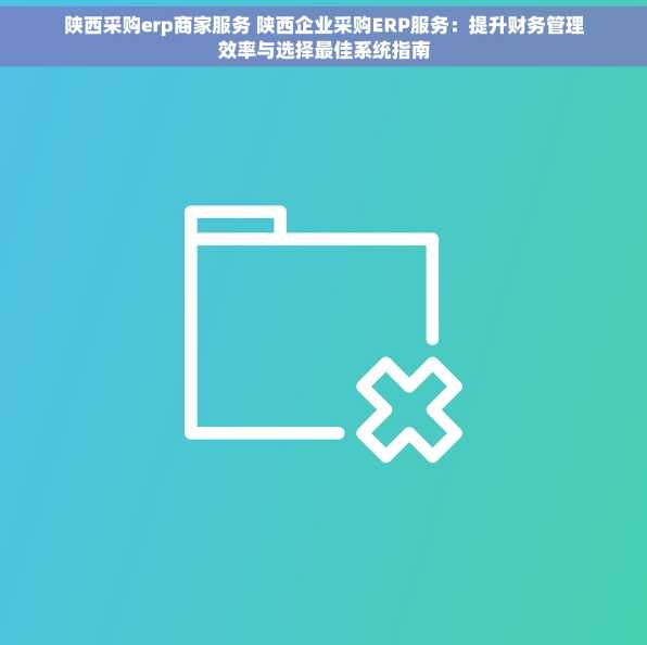 陕西采购erp商家服务 陕西企业采购ERP服务：提升财务管理效率与选择最佳系统指南