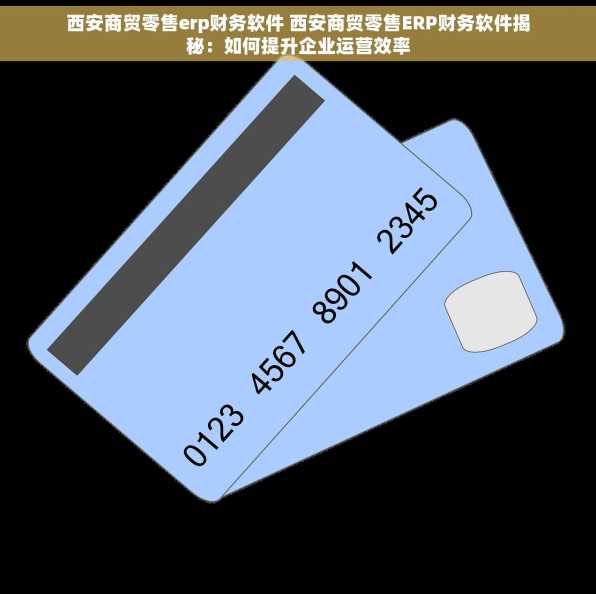 西安商贸零售erp财务软件 西安商贸零售ERP财务软件揭秘：如何提升企业运营效率