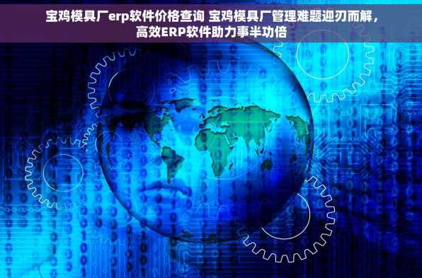 宝鸡模具厂erp软件价格查询 宝鸡模具厂管理难题迎刃而解，高效ERP软件助力事半功倍