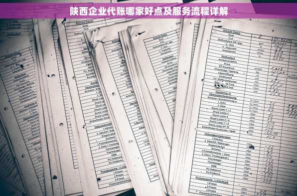 陕西企业代账哪家好点及服务流程详解