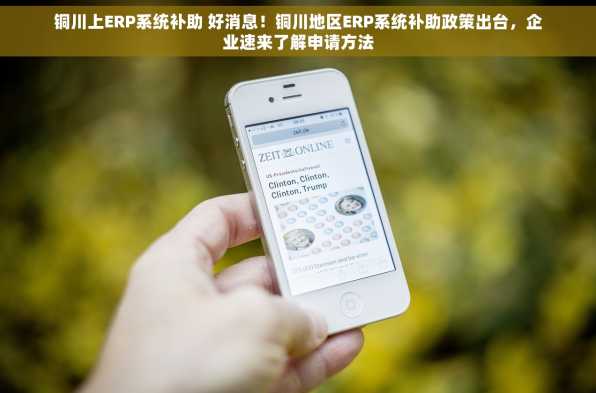 铜川上ERP系统补助 好消息！铜川地区ERP系统补助政策出台，企业速来了解申请方法