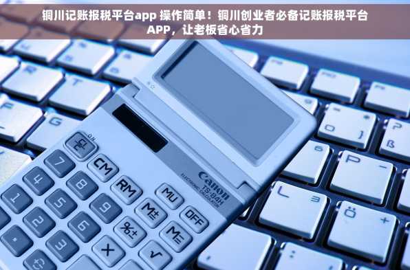 铜川记账报税平台app 操作简单！铜川创业者必备记账报税平台APP，让老板省心省力