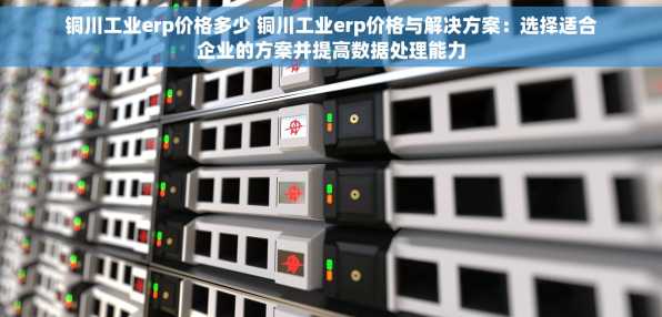 铜川工业erp价格多少 铜川工业erp价格与解决方案：选择适合企业的方案并提高数据处理能力