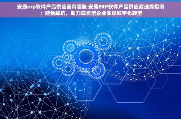 安康erp软件产品供应商有哪些 安康ERP软件产品供应商选择指南：避免踩坑，助力成长型企业实现数字化转型