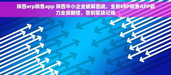 陕西erp销售app 陕西中小企业破解困境，全新ERP销售APP助力业绩翻倍，告别繁琐记账